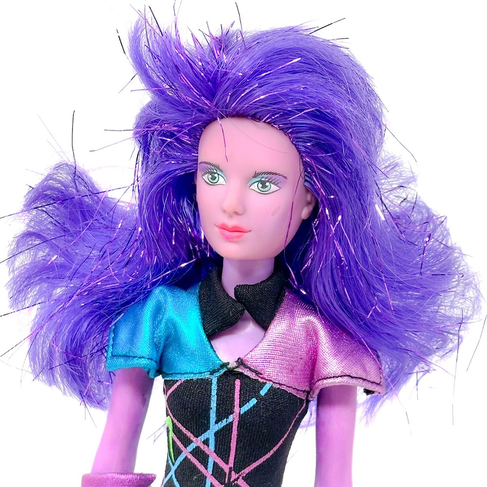 Hasbro Jem and the Holograms Synergy Doll 1986 Purple Hair Vintage Rock Star Toy